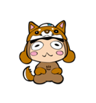 犬のしぶざるくん（戌）（個別スタンプ：1）