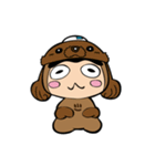 犬のしぶざるくん（戌）（個別スタンプ：3）