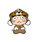 犬のしぶざるくん（戌）（個別スタンプ：4）