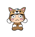 犬のしぶざるくん（戌）（個別スタンプ：9）