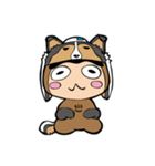 犬のしぶざるくん（戌）（個別スタンプ：10）