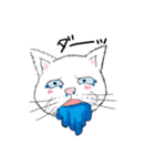 黙っていればわりかし美形の白猫です。（個別スタンプ：32）