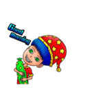 Cheerful blue head（個別スタンプ：38）