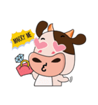 Lovely Happiness Cow（個別スタンプ：16）