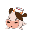 Lovely Happiness Cow（個別スタンプ：24）