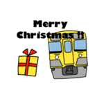 楽しい黄色い電車！〜クリスマス編〜（個別スタンプ：1）