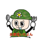 ゆるい感じのミリタリー君（個別スタンプ：3）