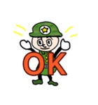 ゆるい感じのミリタリー君（個別スタンプ：6）