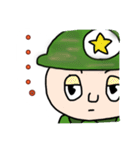 ゆるい感じのミリタリー君（個別スタンプ：13）