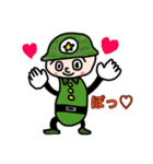 ゆるい感じのミリタリー君（個別スタンプ：14）