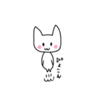 下手すぎてごめんなさい猫風スタンプ（個別スタンプ：1）