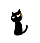 黒猫のくろねこちゃん（個別スタンプ：3）