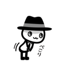黒いハットの白いヤツ 2（個別スタンプ：8）