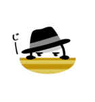 黒いハットの白いヤツ 2（個別スタンプ：10）
