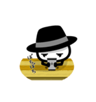 黒いハットの白いヤツ 2（個別スタンプ：12）