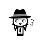 黒いハットの白いヤツ 2（個別スタンプ：13）