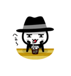 黒いハットの白いヤツ 2（個別スタンプ：19）