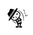 黒いハットの白いヤツ 2（個別スタンプ：21）