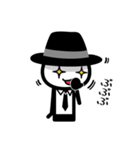 黒いハットの白いヤツ 2（個別スタンプ：26）