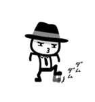 黒いハットの白いヤツ 2（個別スタンプ：32）