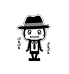 黒いハットの白いヤツ 2（個別スタンプ：33）