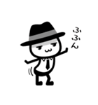 黒いハットの白いヤツ 2（個別スタンプ：35）