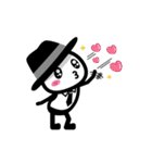 黒いハットの白いヤツ 2（個別スタンプ：38）