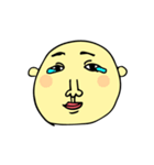 絶妙な顔（個別スタンプ：14）
