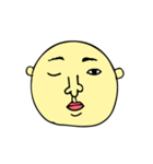 絶妙な顔（個別スタンプ：21）