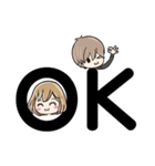 The daily life of office girl and boy（個別スタンプ：1）