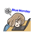 The daily life of office girl and boy（個別スタンプ：39）