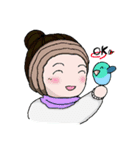 小鳥とかいぬし（個別スタンプ：1）