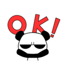 目つきの悪いパンダ（個別スタンプ：1）