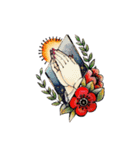 Tattoo 水彩画（個別スタンプ：8）
