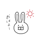 ウサギ（出っ歯）（個別スタンプ：1）