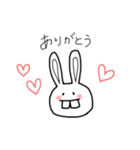 ウサギ（出っ歯）（個別スタンプ：4）