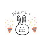 ウサギ（出っ歯）（個別スタンプ：6）