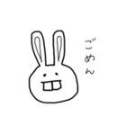 ウサギ（出っ歯）（個別スタンプ：20）