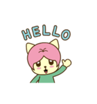 Mimi, Taro ＆ Coco: Hello！（個別スタンプ：1）