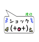 渡辺専用顔文字君（個別スタンプ：7）