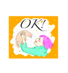 momokowizardのガールズイラストスタンプ（個別スタンプ：2）