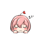Big face girl_01（個別スタンプ：3）
