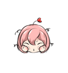 Big face girl_01（個別スタンプ：5）
