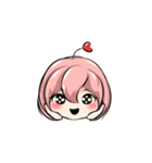 Big face girl_01（個別スタンプ：11）