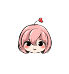 Big face girl_01（個別スタンプ：15）