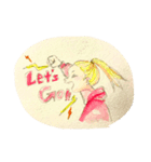 Seems like an American illustration.（個別スタンプ：2）