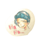 Seems like an American illustration.（個別スタンプ：3）