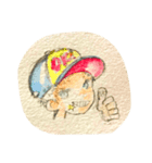 Seems like an American illustration.（個別スタンプ：4）
