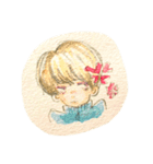 Seems like an American illustration.（個別スタンプ：5）