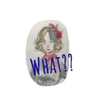 Seems like an American illustration.（個別スタンプ：7）